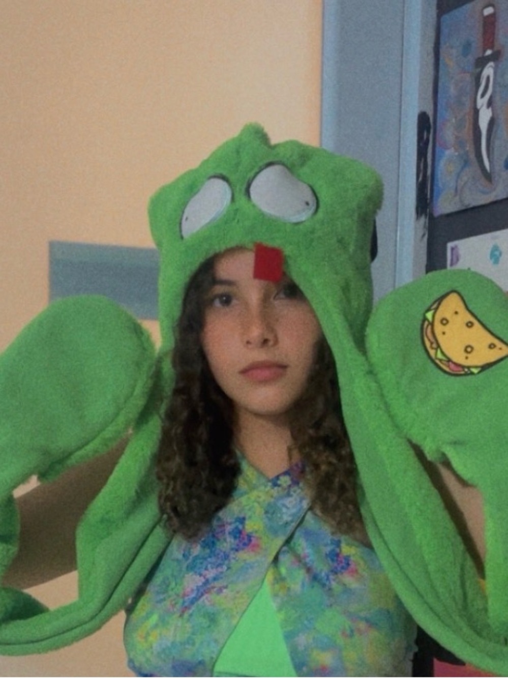 Hot Topic Invader Zim GIR Taco Hat Scarf